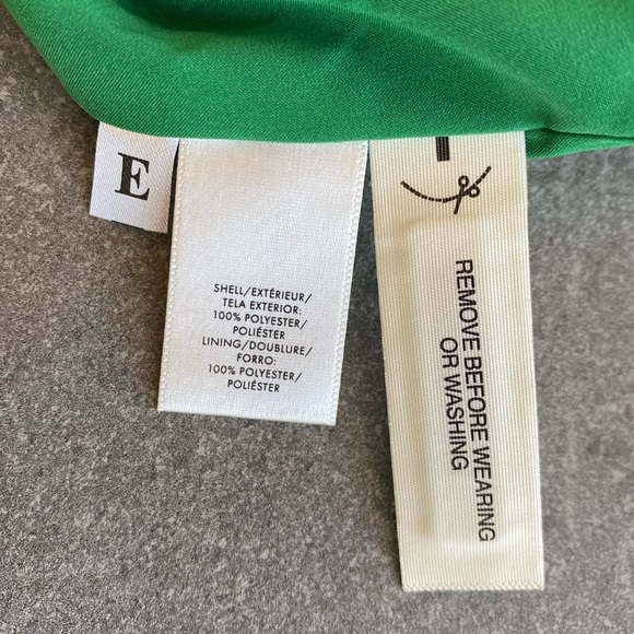 Ann Taylor Sleeveless Solid Green Cross Back Dress, NWT - Picture 5 of 9